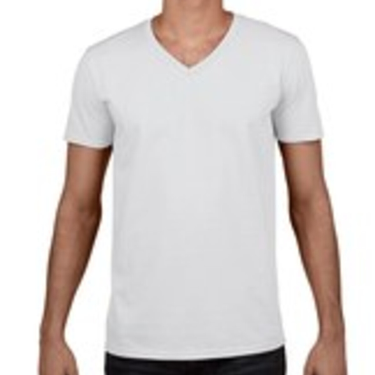 Gildan Men's V Neck Front