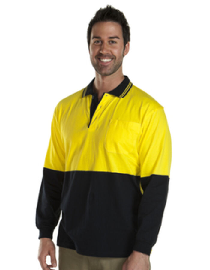 JB's Hi Vis L/S Cotton Polo Thumbnail