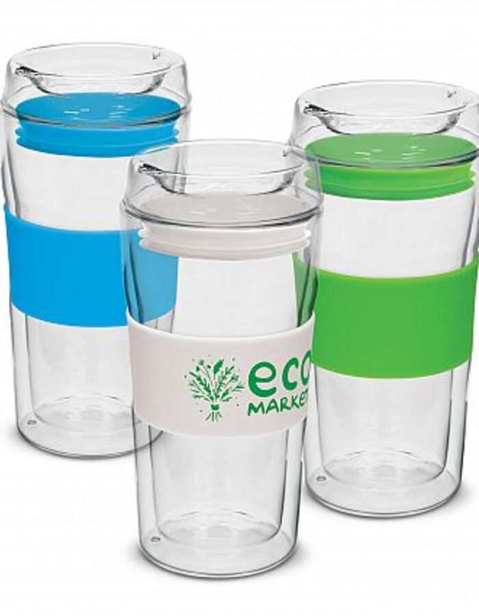 Hot / Cold Double Glass Cup 340ml Thumbnail